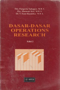 Dasar-Dasar Operations Research