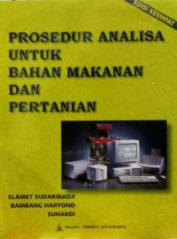 Prosedur Analisa Untuk Bahan Makanan Dan Pertanian