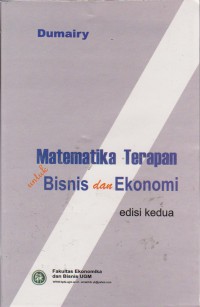 Matematika Terapan Untuk Bisnis Dan Ekonomi