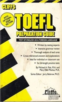 Cliffs Toefl : Reparation Guide Test Of English As A Foreign Language