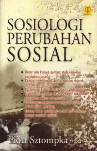 Sosiologi Perubahan Sosial