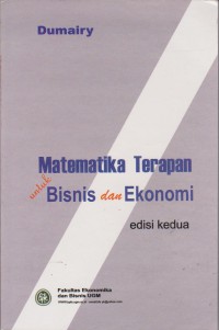 Matematika Terapan Untuk Bisnis Dan Ekonomi