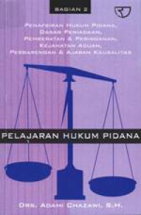 Pelajaran Hukum Pidana 2