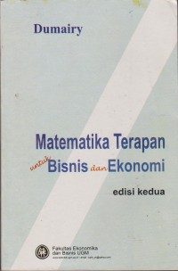 Matematika Terapan Untuk Bisnis Dan Ekonomi