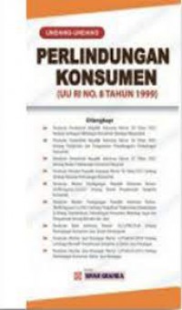 Perlindungan Konsumen (UU RI No.8 Tahun 1999)